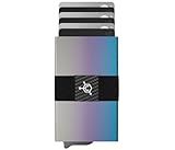 CODE 118 Wallet - Premium Automatic Smart Wallet, RFID Blocking, 6061-T6 Aerospace-Grade Aluminum, Genuine 3K Carbon Fiber, Easy-Access Trigger Mechanism (Ombre Fade)