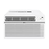 LG 8,000 Window Air Conditioner, 115V, 350 Sq.Ft. (14' x 25' Room Size), Quiet Operation, Electronic Control with Remote, 3 Cooling & Fan Speeds, Auto Restart, 8000 BTU, White