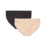 ExOfficio Women's Give-N-Go 2.0 Bikini Brief 2 Pack, Black/Buff, X-Large