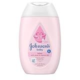 Johnson's Baby Lotion with Coconut Oil, Aloe Vera & Vitamin B5, 72 HR Hydration, Skin Moisturizer, Hypoallergenic, Newborn Safe, Protects From Dryness & Strengthens Skin, Baby Essentials, 3.4 fl. oz