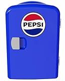 CURTIS Pepsi 6-can Mini Fridge, BLUE, 4 liters