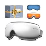 Aismerzn Eye Massager with Heat and Cooling - Heated Eye Mask for Migraines, Improve Sleep & Headache Relief, Fathers Day Birthday Gifts for Men Women Her Him