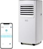 BLACK+DECKER 8,000 BTU Portable Air Conditioner with Wifi & Remote Control, 3-1-in AC, Fan & Dehumidifier, with App, Alexa & Google Assistant, Window Kit