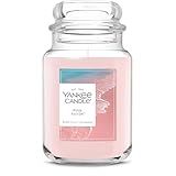 Yankee Candle Pink Sands Scented Candle, 22oz Large Jar with up to 150 Hour Burn Time, Giftable, Birthdays
