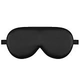 Alaska Bear Sleep Mask Silk Cover Eye Contour for Pressure-Free Sleeping, Upgrade Over Conventional Flat Satin Eye Masks, Machine Washable