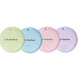Ultrbeka Air Tag 4 Pack Bluetooth Tracker for Apple Find My(iOS) MFi Certified Colorful Item Finder for Keys, Wallet, Luggage, Backpack,Waterproof Replaceable Battery Anti-Lost(Not for Android)