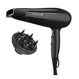Remington Damage Protection Hair Dryer with Ceramic Ionic Tourmaline Technology, Black, Diffuser and Concentrator, 3 Piece Set