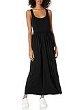 Amazon Essentials Women's Tank Waisted Maxi Dress (Available in Plus Size), Black, XX-Large