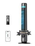 DREO Smart Tower Fan for Indoor & Outdoor Use, 33 ft/s High Velocity, 20 dB