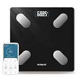 NUTRI FIT Smart Scale for Body Weight Body Composition Monitor, Bathroom Digital Weighing Scale with BMI, Body Fat, Muscle Mass, Accurate Bluetooth Home User Health Equipment Sync Apps