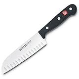 WÜSTHOF Gourmet 5" Hollow Edge Santoku Knife, Black