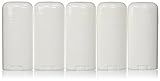 Deodorant Container Oval Empty 2.65oz/30ml - Twist-Up Refillable Plastic Tube for Deodorants, Pack of (5) by Yellow Brick Road
