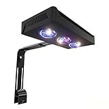 Aqua Knight A029 Reef Aquarium Light 30W, Full Spectrum Coral Light for SPS LPS Nano Tank, 2 Channels Dimmable with Timer Sunrise Sunset Moonlight, Fits 10–24 Inch Saltwater Tank