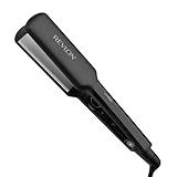 REVLON Ceramic Coated 2" Flat Iron - Fast Heating Hair Straightener for Quick and Smooth Results, Plus Travel Friendly (Black)