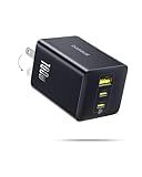 Baseus 100W USB C Charger Block, 3-Port Foldable Compact PPS Wall Charger, Fast Charging Power Adapter for MacBook Pro/Air, iPad, iPhone 17 Pro Max/Air, Galaxy S24, Steam Deck & More