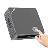 KN1 Mini PC Touch PC Intel N4000(up to 2.6GHz),8GB LPDDR4 128GB eMMC,Support M.2 SSD Expansion (512GB/2TB),Support 4K Dual Display, 2.4G/5G WiFi,BT 5.0,USB 3.0,Mini Desktop Computer for Home/Office