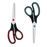 Scissors, 2 Pack 7.5 inch Scissors for Office and Home, Scissor All Purpose for School Fabric Craft Supplies Use