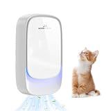 Morrerfresh Cat Litter Deodorizer – 99% Odor Eliminator for Strong Pet Odors, Plug In Negative Ion Air Purifier for Litter Box, Home, Kitchen, Bathroom, Ozone-Free & Quiet Portable