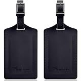 Travelambo 2 Pack Luggage Tags for Suitcases Airplane Travel Essentials