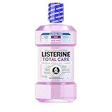 Listerine Total Care Alcohol-Free Mild Mouthwash, 6 Benefit Oral Rinse to Help Kill 99.9% of Germs That Cause Bad Breath, Strengthen Enamel, Mild Mint Flavor, 1 L