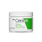 CeraVe Cleansing Balm Makeup Remover, Waterproof Makeup Remover With Ceramides & Plant-Based Jojoba Oil To Nourish & Hydrate, Non-Comedogenic & Fragrance Free, 1.3 Oz