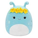 Squishmallows Original 11in Natnat The Pastel Blue Alien with Flower Crown – Official Jazwares Plush (Medium-Sized)