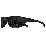 Ofwin Sports Polarized Sunglasses for Men Women Wrap Around Sun Glasses Fishing Cycling Driving Running UV Protection Black