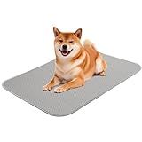 Buvlnee Summer Dog Cooling Mat Washable Ice Silk Self Cool Pad for Small Dogs and Cats, 27x22in Pet Sleeping Pad for Crate, Bed, Indoor & Outdoor Floor, Car Seats