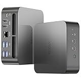 Reatan Mini PC Gaming AI AMD Ryzen 9 7940HS 64GB DDR5 2TB(2 * 1TB) NVME SSD 5600 MHz RAM, Desktop Mini Computers, Radeon 780M Graphics, 2.5Gbps LAN, USB4, HDMI 2.1, 8K USB 4.0 Wi-Fi 6E/BT5.3