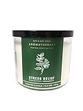 Bath & Body Works, Aromatherapy Stress Relief 3-Wick Candle, Eucalyptus Spearmint
