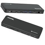 Plugable Thunderbolt 4 Dock with 100W Charging, Thunderbolt Certified, Laptop Docking Station Dual Monitor Single 8K or Dual 4K HDMI for Windows and Mac, 4X USB, Gigabit Ethernet (TBT4-UD5)