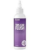 Pet MD Veterinary Tris Flush Cat & Dog Ear Cleaner - and Infection Treatment with Ketoconazole 12 oz
