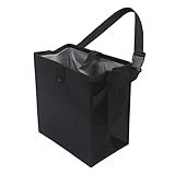 Homelove Car Trash Can, Leak-Proof Waterproof Trash Bin Collapsible Portable Auto Garbage Bag Large Capacity Trashcan Storage Bag Multipurpose Car Organizer Hanging (Black)
