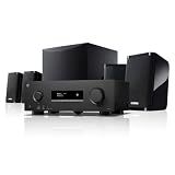 YAMAHA YHT-4970U 5.1-Channel Home Theater System - Dolby Atmos 4K120 8K AV Receiver, 5 Speakers and Powered Subwoofer - HDMI eARC, Bluetooth Wireless Streaming