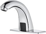 Luxice Touchless Bathroom Sink Faucet,Automatic Sensor Faucet,Chrome