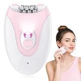 Epilator for Women Facial Hair Remover, Electric Hair Removal Device with 36 Tweezers, Long Lasting Smooth Skin 4–6 Weeks, 2 Speed Cordless USB, Wet Dry for Legs Arms Underarms Bikini Area Face