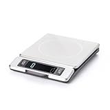 OXO Good Grips 11-Pound Stainless Steel Kitchen Scale with Pull-Out Display - Black