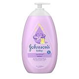Johnson's Baby Bedtime Lotion, Soothing NaturalCalm Aromas, Gentle Nighttime Baby Lotion, Helps Relax & Soothe, Hydrating, No added Parabens & Dyes, 27.1 fl. oz