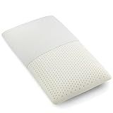 ZKSIAMT Latex Pillow, 100% Natural Talalay Latex Pillow with Removable Breathable Cotton Cover, Luxurious Standard Size Soft Bed Pillow for Side Back and Stomach Sleepers, Help Release Neck Pressure
