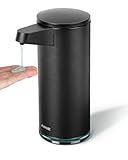 AIKE SensePro Automatic Soap Dispenser Type-C Rechargable, Stainless Matte Black Coating 12.8 fl.oz. for Liquid Soap
