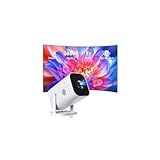 Mini Projector for iPhone, 1080P Projector for Bedroom (Built-in Bluetooth 5.3 And Speaker), Supports 4K, 210° Rotatable, Small Portable Projector, Compatible Smartphone/TV Stick/PS5/Computer/HDMI/USB