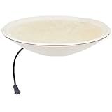 Allied Precision Industries API 600 20-Inch Diameter Heated Bird Bath Bowl (no stand), Light stone color