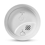 First Alert Smoke Alarm, 10-Year Sealed Battery Detector with Test & Silence Button, SMI110, 1-Pack