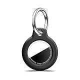 MOLOSLEEVE 1|2|4 Pack Case for AirTag 2nd Gen (2026) & 1st Gen, Shockproof Holder Anti-Scratch Protective Cover for Air Tags, Men's Women's Keyrings & Keychains for Keys, Luggage, Bags, Black