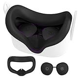 Silicone Face Pad for Meta Quest 2 Standard Facial Interface with Lens Cover Protectors Washable Vr Covers for Oculus Quest 2 Accessories Silicone Cover Only