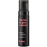 b.tan Ultra Dark Self Tanner Mousse | Too Tan - Best, 1 Hour Express Sunless Tanning Foam, Gold Bronzing Glow, No Fake Tan Smell, Face & Body, Vegan, Cruelty & Paraben Free, 6.7 Fl Oz