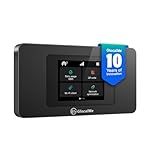 GlocalMe DuoTurbo 4G LTE Mobile Hotspot Device with Global 1.1GB Data 90Days, Portable WiFi Hotspot for Travel in 200+ Countries/Regions, SIMFREE and Dual Modem, 10 Devices Connected(Black)