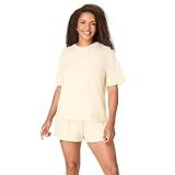 Hanes Women's Pajamas Set, Comfywear Pajamas for Women Set, Originals SupertSoft Loungewear, T-Shirt & Sleep Shorts