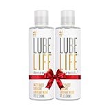 Lube Life Water Based Personal Lubricant, Lube for Men, Women & Couples, Non-Staining, 2 x 8 Fl Oz