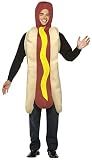 HOT DOG COSTUME WIENER FRANK FOOTLONG WEENIE COSTUMES, ADULT MEN AND WOMEN, ONE SIZE FITS MOST